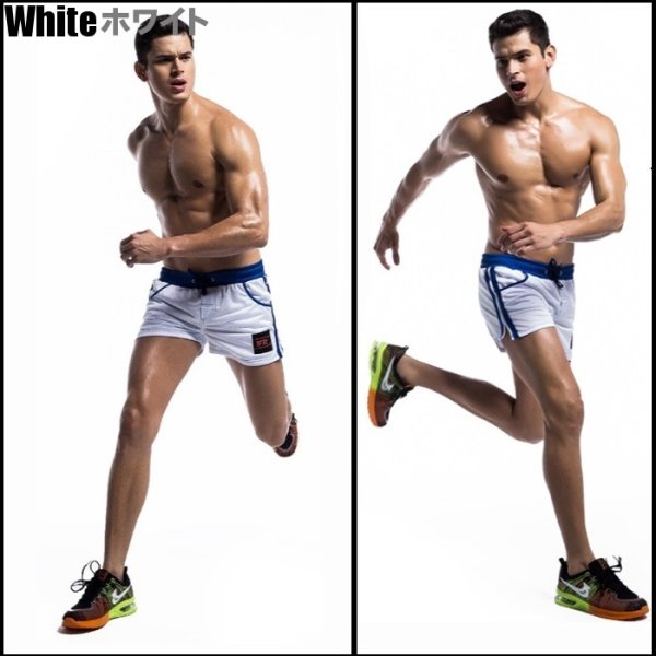 画像5: メンズ ショートパンツ メッシュハーフパンツ