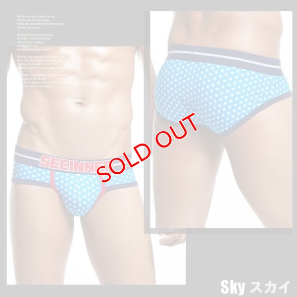 画像4: 【シーインナー】スター柄ブリーフビキニ