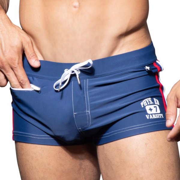 画像6: Andrew Christian【アンドリュークリスチャン】 メンズ水着 海パン ブランド ショート丈 スイムショーツ PHYS. ED. VARSITY