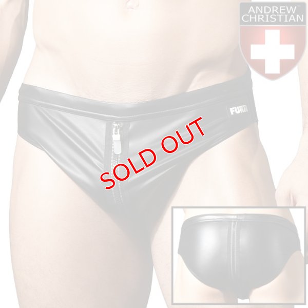 画像1: Andrew Christian【アンドリュークリスチャン】メンズ男性水着 ビキニ水着 ブーメラン水着 FUKR ジッパー ビキニ スイムウェア