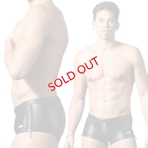 画像2: Andrew Christian【アンドリュークリスチャン】海パン メンズ男性水着 ボクサー ショート丈 トランクス FUKR ジッパー スイムショーツ