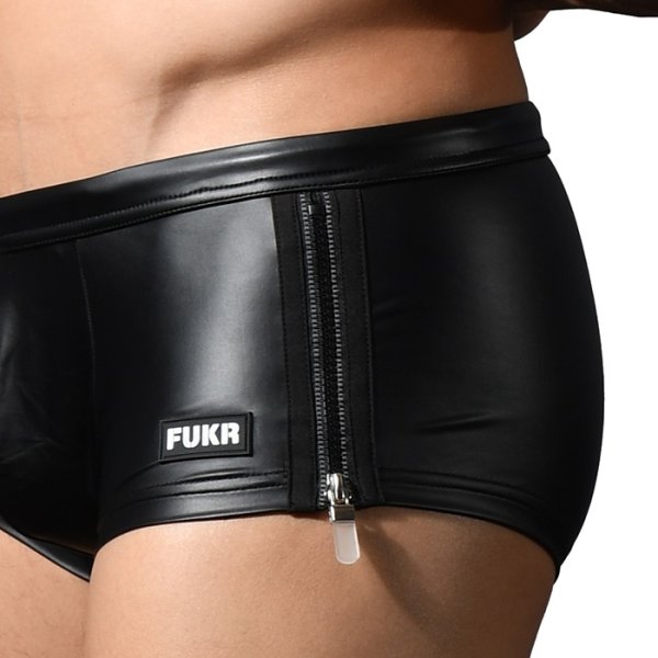 画像6: Andrew Christian【アンドリュークリスチャン】海パン メンズ男性水着 ボクサー ショート丈 トランクス FUKR ジッパー スイムショーツ