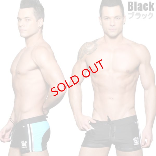 画像2: Andrew Christian【アンドリュークリスチャン】メンズ水着 海パン ブランド ショート丈 スイムショーツ Phys. Ed. Varsity Zipper Pocket Trunk