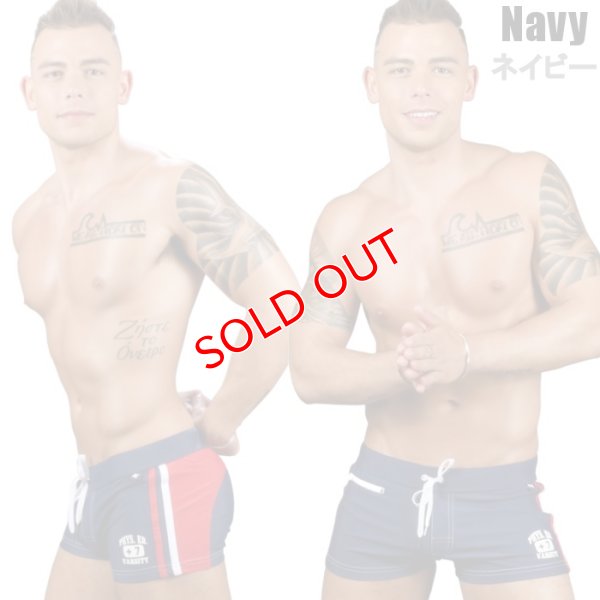 画像6: Andrew Christian【アンドリュークリスチャン】メンズ水着 海パン ブランド ショート丈 スイムショーツ Phys. Ed. Varsity Zipper Pocket Trunk