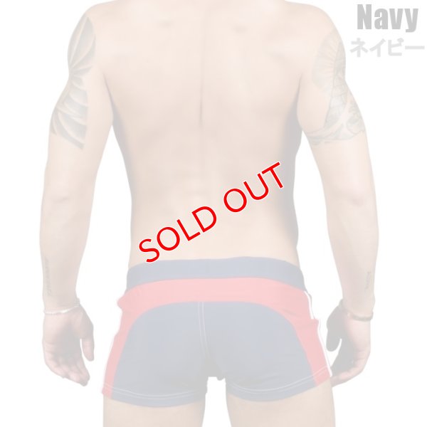 画像10: Andrew Christian【アンドリュークリスチャン】メンズ水着 海パン ブランド ショート丈 スイムショーツ Phys. Ed. Varsity Zipper Pocket Trunk