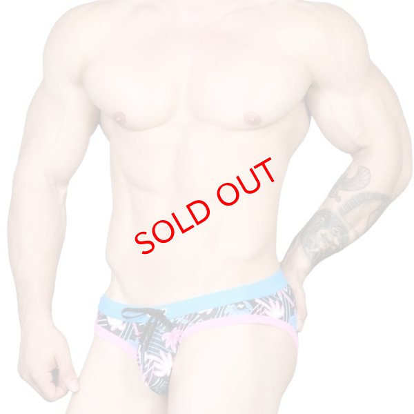 画像3: 【アンドリュークリスチャン】男性水着 ブーメラン ビキニ 競泳パンツ Neon Palms Bikini