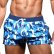 画像7: Andrew Christian【アンドリュークリスチャン】メンズ水着 海パン ブランド ショート丈 スイムショーツ Blue Camo Snap