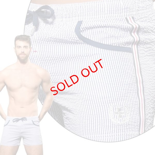 画像6: Andrew Christian【アンドリュークリスチャン】メンズ水着 海パン ブランド ショート丈 スイムショーツ Retro Stripe(7968)