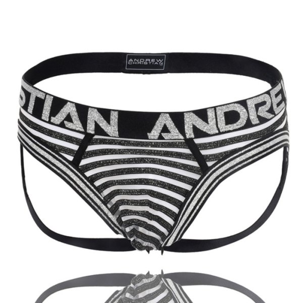 画像6: 【アンドリュークリスチャン】Glitter Frame Almost Naked メッシュ シースルー ジョックストラップ