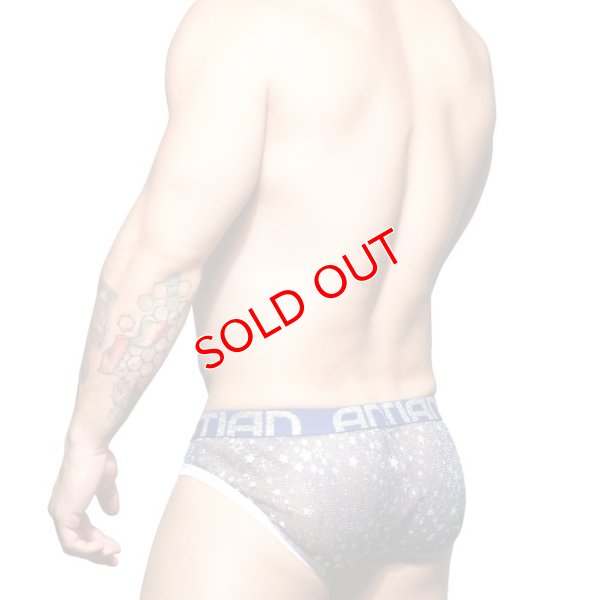 画像3: 【アンドリュークリスチャン】Sheer Star Sparkle メッシュ ブリーフ