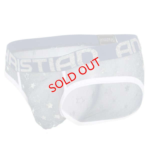 画像6: 【アンドリュークリスチャン】Sheer Star Sparkle メッシュ ブリーフ