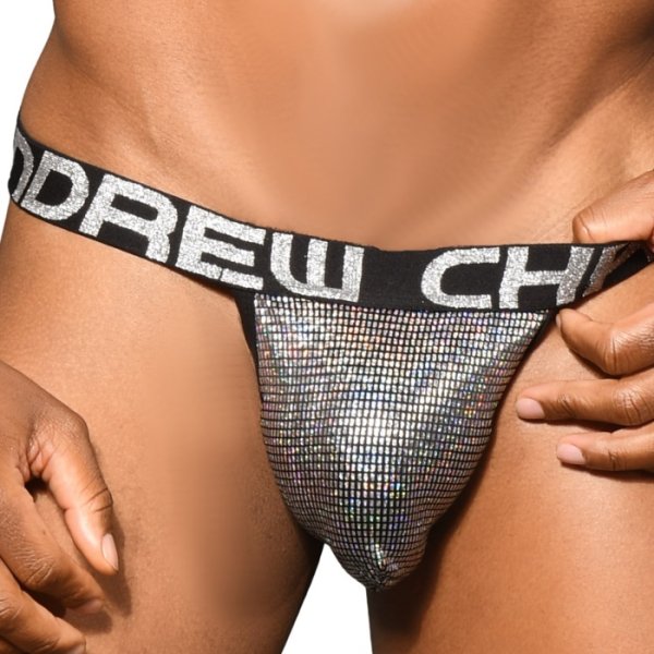 画像4: 【アンドリュークリスチャン】SHOCK JOCK DISCO GLITTER ジョックストラップ 股間パッド付き