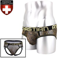 Andrew Christian【アンドリュークリスチャン】 Sheer Leopard Arch Almost Naked メッシュ ジョックストラップ