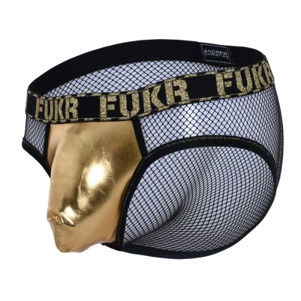 画像7: Andrew Christian【アンドリュークリスチャン】 FUKR Golden Net メッシュ ブリーフ