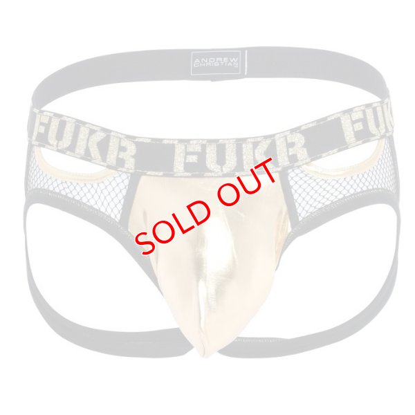 画像6: Andrew Christian【アンドリュークリスチャン】 FUKR Golden Net メッシュ ジョックストラップ(91904)