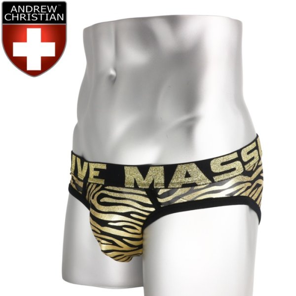 画像1: Andrew Christian【アンドリュークリスチャン】 MASSIVE Tiger Sheer メッシュブリーフ