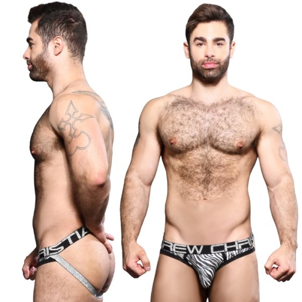 画像2: Andrew Christian【アンドリュークリスチャン】 Almost Naked Metallic Zebra Brief ジョックストラップ