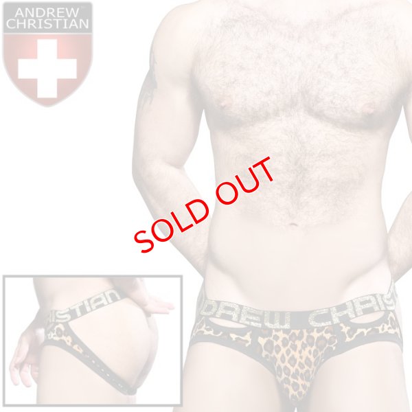 画像1: Andrew Christian【アンドリュークリスチャン】 Plush Leopard Comfort ジョックストラップ w/ Almost Naked