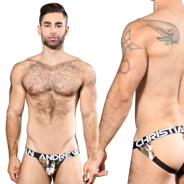 画像2: Andrew Christian【アンドリュークリスチャン】 Almost Naked Camouflage Mesh Active ジョックストラップ