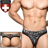 Andrew Christian【アンドリュークリスチャン】Metallic Leopard メッシュTバック Almost Naked