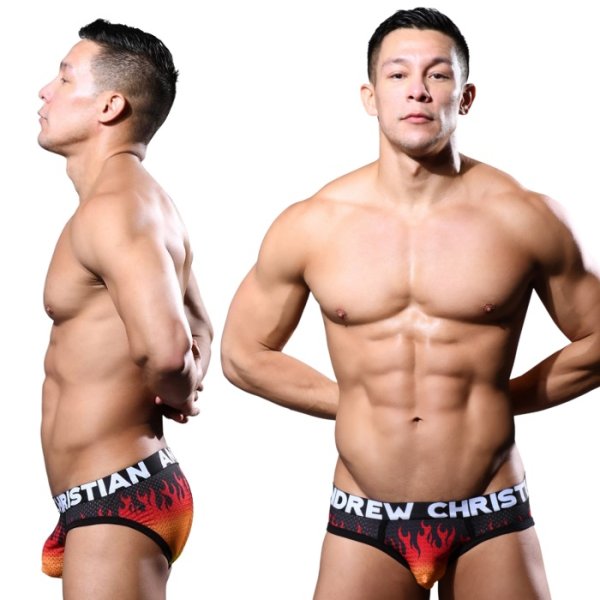 画像3: Andrew Christian【アンドリュークリスチャン】 Flames w/ ALMOST NAKED メッシュブリーフ