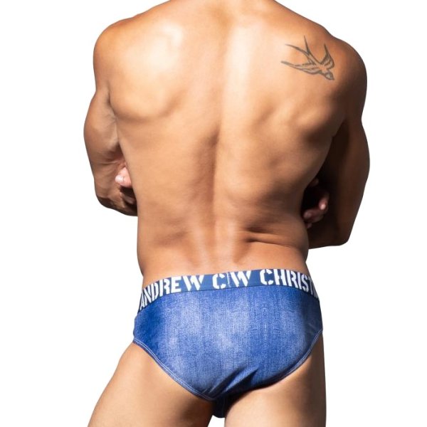 画像5: Andrew Christian【アンドリュークリスチャン】 WESTERN ブリーフ デニム柄 Demin 男性下着 ローライズ メンズビキニ メンズインナー