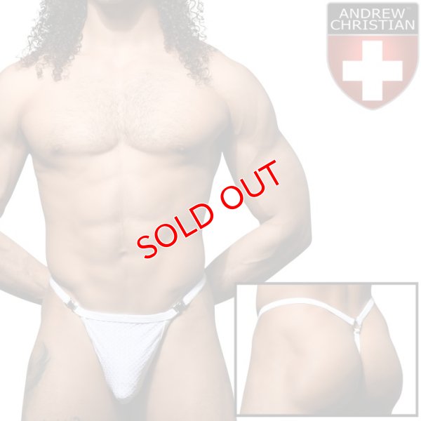 画像1: Andrew Christian【アンドリュークリスチャン】 ジョックストラップ Tバックタイプ 男性用Tバック 男性Tバック メンズTバック  アンクリ PLATINUM バクルTバック ALMOST NAKED