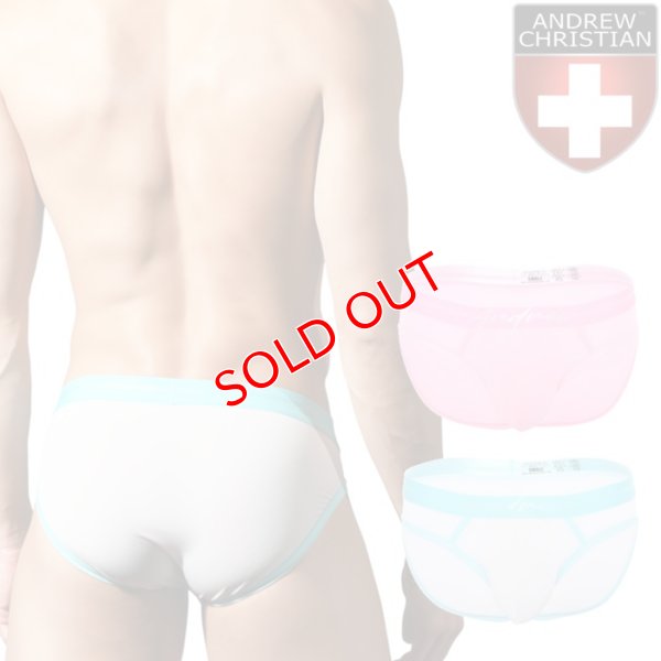 画像1: Andrew Christian【アンドリュークリスチャン】ブリーフ メンズビキニ アンクリ メッシュ シースルー ブリーフ エロパン Naked Truth Capsule ALMOST NAKED