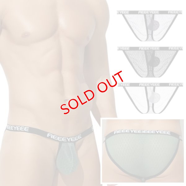 画像1: メンズビキニ メンズ スポーツブリーフ ビキニパンツ メッシュ生地 スケパン 立体ポーチ セクシー 彼氏プレゼント 男性下着