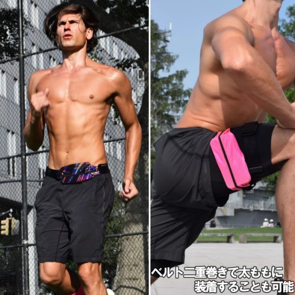 画像8: 【アストリックス】  ウェストポーチ ジョギング クラブ 軽量コンパクト White