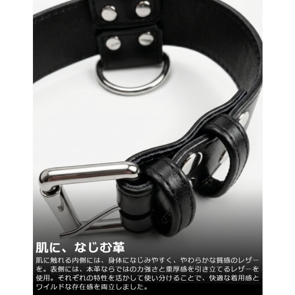 画像5: 本革 チョーカー メンズ レザー 首輪 拘束具 アクセサリー 牛革 パンク ロック コスプレ フェティッシュ SMBD ステージ衣装