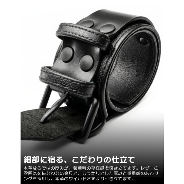 画像6: 本革 リストバンド ワイド幅 メンズ レザー ブレスレット 牛革 太め バングル パンク ロック コスプレ フェティッシュ ステージ衣装 SMBD
