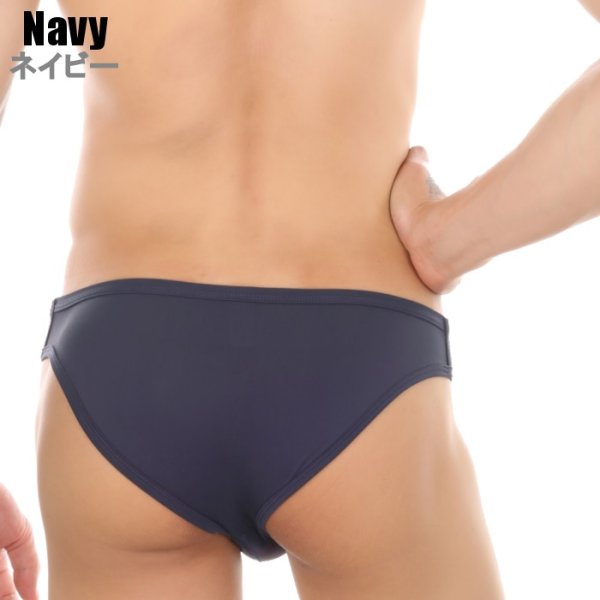 画像12: ビキニブリーフ メンズビキニ ブリーフ ローライズ シースルーウエストバンドビキニ男性下着 彼氏プレゼント