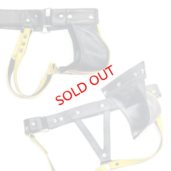 画像4: FS Man【エフエスマン】男性用本革ジョックストラップ ケツワレ ケツ割れ  Yellow Classic