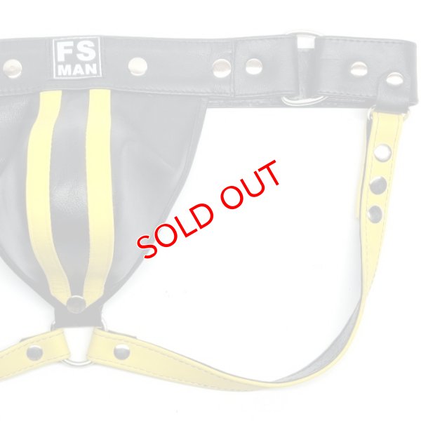 画像5: FS Man【エフエスマン】男性用本革ジョックストラップ ケツワレ ケツ割れ  Yellow Classic