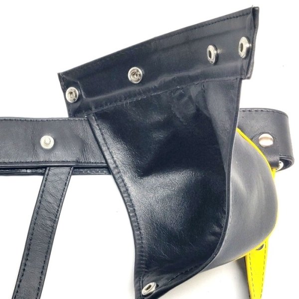 画像6: FS Man【エフエスマン】男性用本革ジョックストラップ ケツワレ ケツ割れ  Yellow Classic