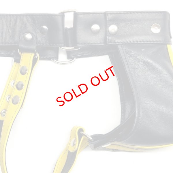 画像8: FS Man【エフエスマン】男性用本革ジョックストラップ ケツワレ ケツ割れ  Yellow Classic