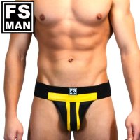 FS Man【エフエスマン】男性用本革ジョックストラップ ケツワレ ケツ割れ   Jockstrap Yellow