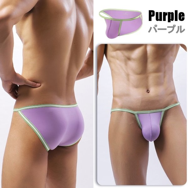 画像11: メンズビキニ ローライズ ツートンカラー スポーツビキニ男性下着 彼氏プレゼント