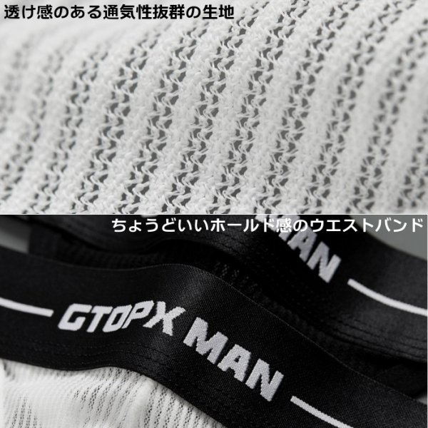 画像6: メンズTバック 男性用Tバック メッシュ生地 シースルー 極薄生地 男性下着 GTOPX