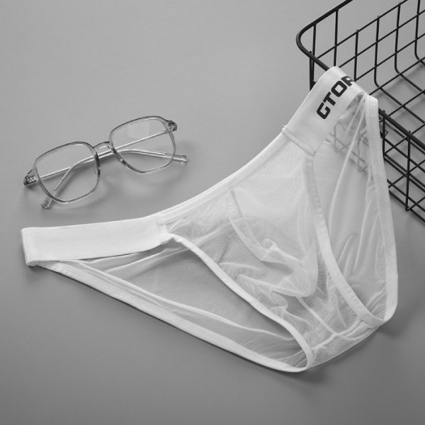 画像7: GTOPX メンズビキニ メッシュ生地 シースルー ウエストバンド男性用ビキニ エロパン 男性下着