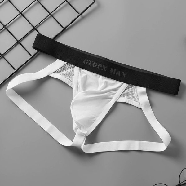 画像4: GTOPX ジョックストラップ ケツ割れ ケツワレ メッシュ生地 部分シースルー ジョックストラップ エロパン 男性下着