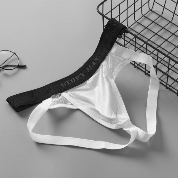 画像7: GTOPX ジョックストラップ ケツ割れ ケツワレ メッシュ生地 部分シースルー ジョックストラップ エロパン 男性下着