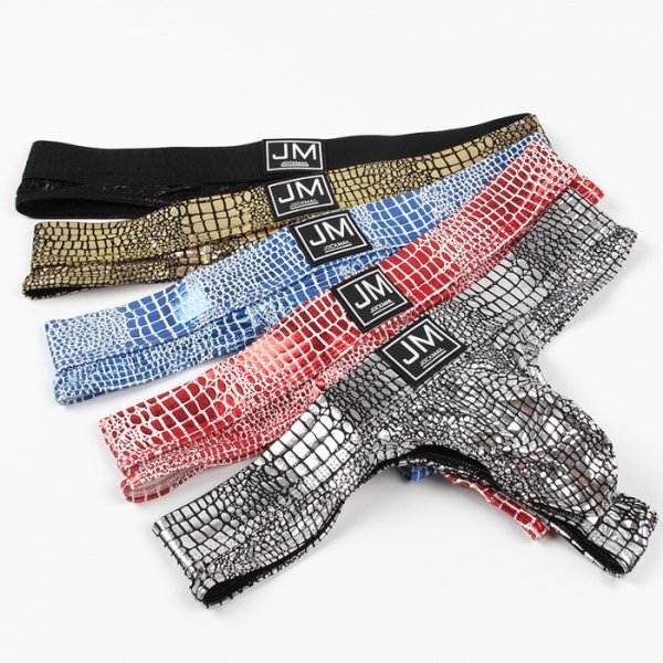 画像17: JockMail【ジョックメール】メンズTバック 男性用 パイソン柄 クロコダイル柄 Tバック