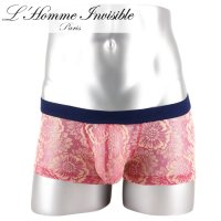 L'Homme Invisible【ロームアンヴィジーブル】 ボクサーパンツ La Fleur Rose メッシュ レース ボクサー