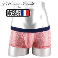 L'Homme Invisible【ロームアンヴィジーブル】 ボクサーパンツ La Fleur Rose メッシュ レース ボクサー