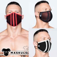【マスクロ】洗える 繰り返し使用できるファッションマスク メンズ  Life 3D Mask メッシュ (ma-ac042)