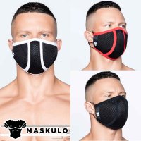 【マスクロ】洗える 繰り返し使用できるファッションマスク メンズ  Life 3D Mask メッシュ (ma-ac043)