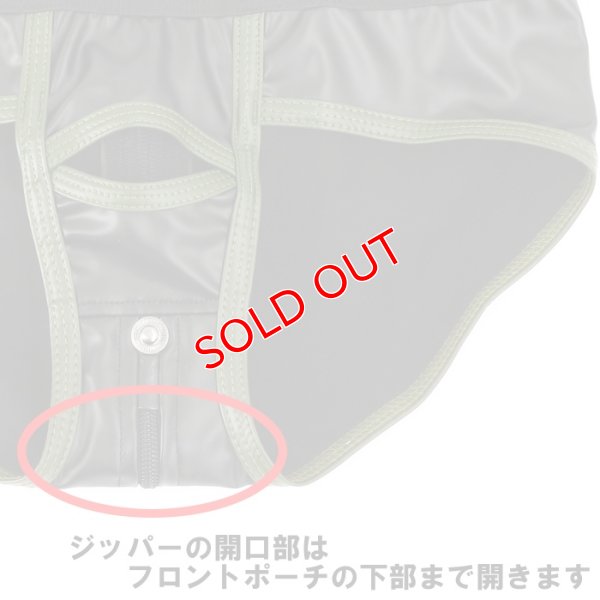 画像6: 【マスクロ】ジッパー仕様ブリーフ レザー風 フェイクレザー ENFORCE