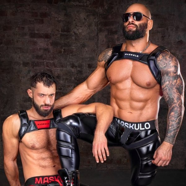 画像2: Maskulo【マスクロ】ハーネス メンズ ボンテージ パーティ Gogo 衣装 Maskulo マスクロ ARMORED ブルドッグ